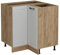 Vicco Eckunterschrank R-Line, Weiß Landhaus, 75.6 cm ohne Arbeitsplatte