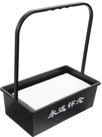 Yardwe Cesto di Fiori in Plastica per Decorazione Tombale per Cimitero Portafiori Sacrificale