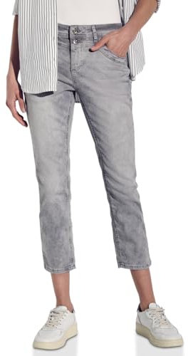 STREET ONE Damen Style Denim Jane 2-Knopf 49_59 7/8-Jeans im Casual Fit, Light Grey Random, 30W x 26L