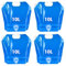 mizikuu 4 Stück 10L Faltbarer Wasserkanister, Trinkwasserkanister mit Dichtem Deckel und hahn Flexibler Wasserkanister Wiederverwendbare BPA-frei Wasserbeutel für Outdoor Camping Wanderungen Picknicks