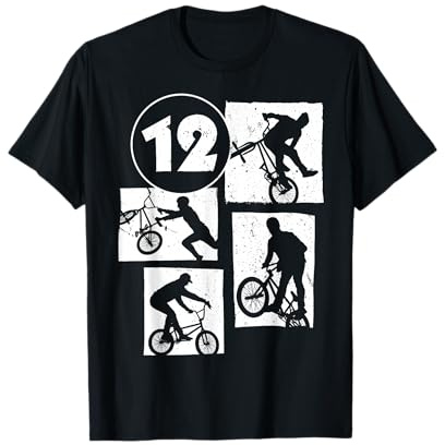 12. Geburtstag Junge Cooles BMX Fahrrad für Jungen BMX-Fans T-Shirt