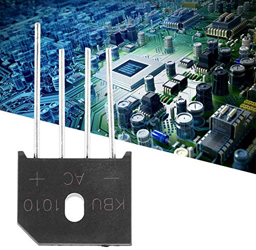 Keenso Bridge Diode 10A 1000V KBU1010 Bridge économiste pour les Appareils pour le Support électronique - AC Converti, Format, durabilité, adapté à la Maison et à l'industrie. (2 ceux vendus)
