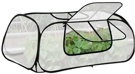 Kleines Gewächshaus – wasserdicht mit Tür, Kälteschutz für Gewächshaus aus PVC | für Obst Setzlinge Innen Außen Garten Hof Terrasse Balkon Garten für Anfänger