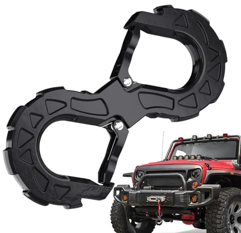 ATV-Windenhaken – 1,9 cm S-förmiger Abschleppbügel für Bergung, robuster 1500 kg Abschleppwinde, Anhängerkupplung für Fahrzeug, Boot, Bergungsausrüstung, Anhänger, ATV, LKW