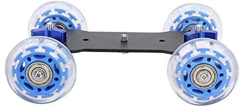 Cryfokt Camera Dolly Skater Car avec Balances de Précision Roues Légères et Silencieuses Compatibles avec Les Appareils Photo Numériques Action Outil de Photographie Polyvalent