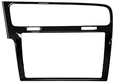 Auto-Radio Blende Für VW Für Golf 7 MK7 7.5 MK7.5 Bildschirmblende Zierblende 8 9.2 Klavierlack Schwarz 2 Radios Linkslenker(Piano Black 8 inch)