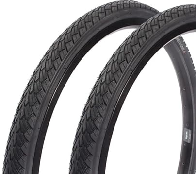 Kujo One 0 One A 26 Zoll x 1,75 Fahrradreifen Set – 780 g – 27 TPI – Drahtreifen – Schwarz – 47-559 – City Trekking Reifenpaar
