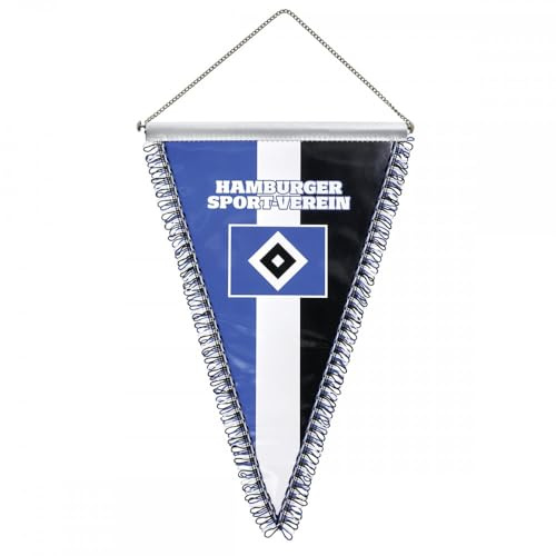 HSV Hamburger SV Wimpel Groß 26 x 38 cm Blau Weiß Schwarz