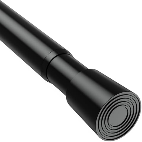 BSYXLSX Teleskopstange zum klemmen,Schwarz,75-171cm(Ø 22mm)