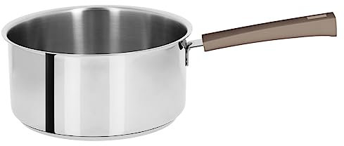 Cristel C18MT Casserole 18 CM Mutine Fixe-POIGNEE BAKELITE Taupe