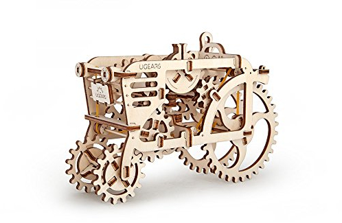 UGEARS 70003 Der Traktor mechanisches 3D-Puzzle, EIN hölzernes Rätsel für Kinder, Jugendliche und Erwachsene