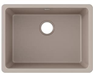Elkay ELGU2522GR0 Granite 25 x 18.5 x 9.5 Single Bowl Undermount Kitchen Sink, Greige