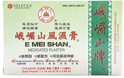 E Mei Shan Medicated Plaster - 3.8 in x 2.75 in