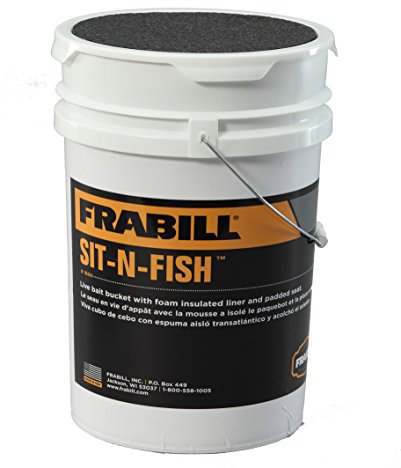 Frabill 1600-SSI, Sit-n-Fish Secchio Unisex-Adulto, Multicolore