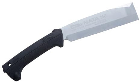 Silky NATA Haumesser 180 mm doppelseitig – SKS-51 Stahl, Genki-Griff | Komplettes Haumesser 180 mm, doppelseitig geschliffen – für Spalten von Holz und kraftvolle, gerade Hiebe