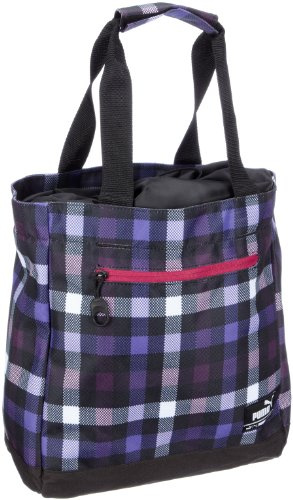 PUMA Handtasche Foundation Shopper Karo, shadow purple-purple opulence-check, 069118 04
