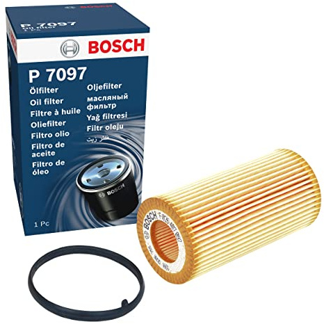 Bosch P7097 Car Oil Filter - Replacement Filter | Separates Soot and Metal Particles from Engine Oil - Provides Reliable Engine Lubrication