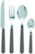 Excelsa Jolly Servizio 24 Posate, Acciaio Inossidabile, Grigio, unità