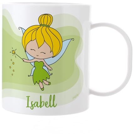 Striefchen® Kindertasse aus Kunststoff für Mädchen mit Wunschname - verschiedene Motive Zauberfee