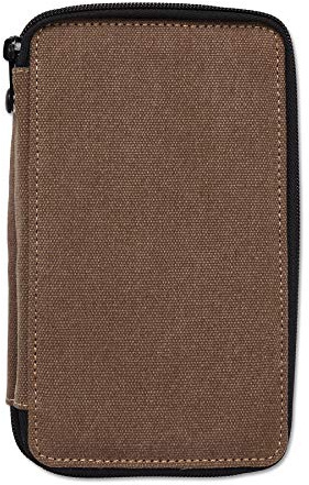 Speedball Canvas Pencil And Accessory Case, 48 Pencil Capacity, Chocolate, Organiser Pen, Marker, Pencil Case, For Home, School, Art Studio, Travel Art, Stationery Set Essential, Boys, Girls