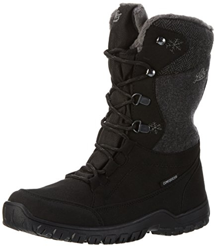 Lico MAIKE Damen Schneestiefel, Schwarz/ Grau, 41 EU