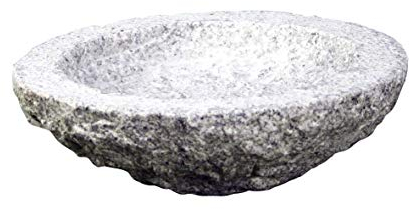 Gebrüder Lomprich Vogelbad aus Granit in Schalenform (ohne Vögele)