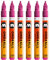 Molotow One4All 127HS Acryl Marker (2,0 mm Strichstärke, hochdeckend und permanent, UV-beständig, für fast alle Untergründe) 6 Stück Farbe 232 magenta