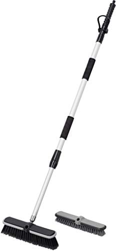 Werkzeyt 9865510 - Scopa per Lavaggio con Manico telescopico Fino a 160 cm, Pressione di Esercizio: 6 Bar, Adatta per Sistema a Incastro da 12,7 mm (1/2) - Spazzola, Scopa per Pulire