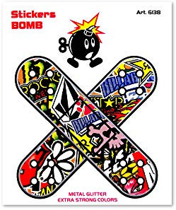 4R Quattroerre.it 6138 Sticker Bomb Aufkleber Pflaster, 10 x 12 cm
