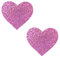 Neva Nude I Heart U Nipztix Pasties für Festivals, Raves & mehr, medizinischer Klebstoff, wasserdicht & schweißfest, hergestellt in den USA, Pegasus Kisses Pink Lila Glitter, Einheitsgröße