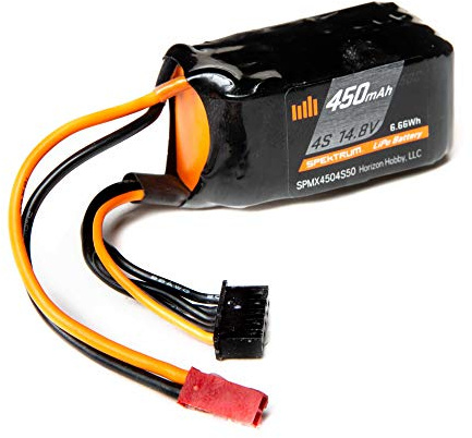 14.8V 450mAh 4S 50C LiPo Battery: JST