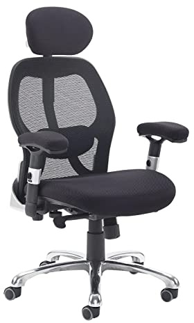 DAMS Sandro Mesh Back Executive Chair With Black Air Mesh Seat And Head Rest