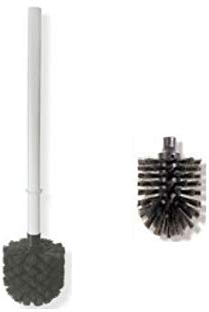 HEWI Ersatzbürste mit Stiel Farbe weiss WC Bürste + 1 Ersatzbürstenkopf