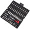 AUTOUTLET Set di Chiavi a Bussola 1/4” Chiave a Cricchetto Cromo Vanadio Dadi da 46 pezzi per Cricchetto