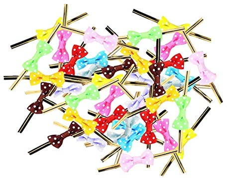 ProLeo 200er Set Metallischen Bindebänder Metalldraht, Twist Krawatten für Geschenkverpackung Lutscher Keks Schokolade Tüten Dekoration (zufällige Farben)