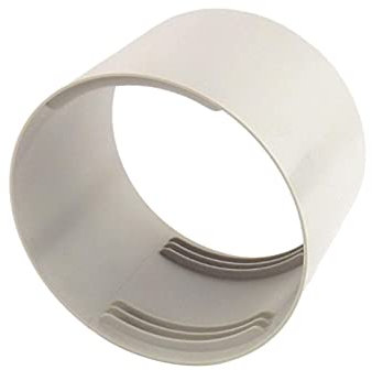 Akkem Tuyau AC Gris Argenté, 130/150 mm, Matériau ABS, Universel Droit/Gauche, Raccord Fileté, Extension de Tuyau pour Climatiseur Mobile, 1 Pièce