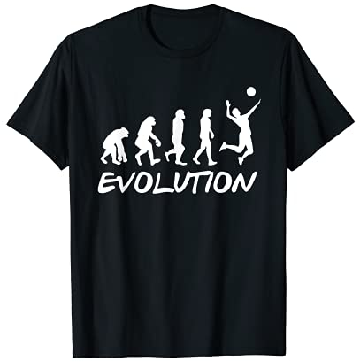 Lustiger Volleyball Evolution Volleyball Boy T-Shirt