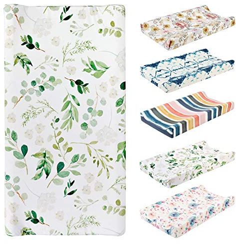 Baby-Wickelunterlage, weich, atmungsaktiv, für Wickeltisch, Matratze, Wickeltischbezug, Wickelunterlage, Bezug (nur Bezug, Kissen nicht im Lieferumfang enthalten), 81,3 x 40,6 cm