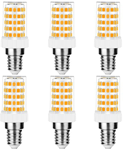 E14 LED Lampe 10W, 800LM, Warmweiß 3000K, Ersatz 50W-100W Halogenlampe, Kein Flackern, Nicht Dimmbar, Glühbirnen für Kronleuchter, Deckenleuchten, Wandleuchten, AC 220-240V, 6er Pack