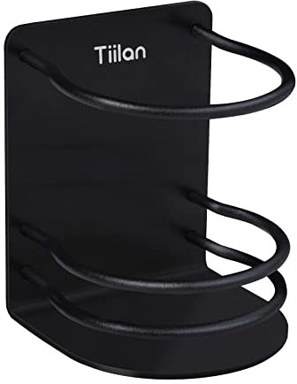 Tiilan Zahnbürstenwandhalter, Badezimmer Aufbewahrungsständer für Rasierapparat, Zahnpasta - Selbstklebend, Edelstahl, Schwarz