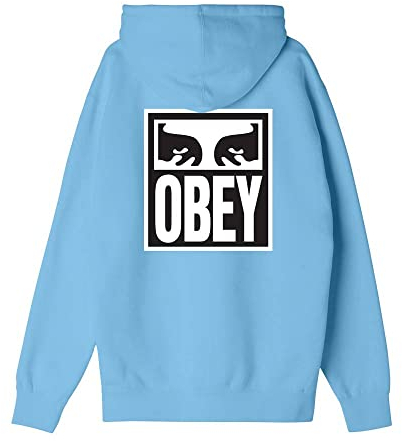 Obey Eyes Icon 2 Hoodie Herren Kapuzepullover Sky Blue M
