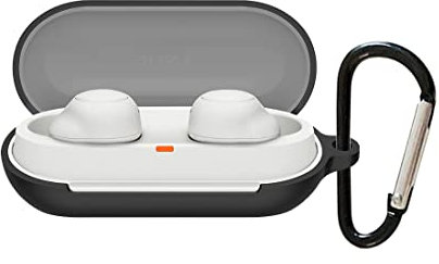 Afikyutu Silikon Stoßfeste Schutzhülle für Sony WF-C700N, Hülle und Haut Case für Sony WF-C700N Schwarz