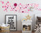 Sunnywall® - 130 bunte Wandtattoo Kreise als Sticker Set für Baby- und Kinderzimmer - Punkt-Dots als Klebepunkte in diversen Farben - Wandaufkleber für eine individuelle Wandgestaltung (Mix, Rosa)