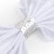 100 Stücken Serviettenringe, Rosenblüte Lasergeschnitten, aus Folie, Serviette Ringe für Papierserviettenhalter, Hochzeit, Party, Abendessen, Tischdekoration (Spiegel Silber)