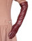WUUISDNX Lange PU Lederhandschuhe für Damen, einfach zu kombinieren, modisch und elegant, breite Anwendung, lange Damen PU Lederhandschuhe, Jujube rot, S