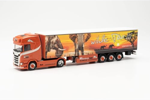 herpa 316903 | Scania CS 20 HD Gardinenplanen-Sattelzug | Ferntrans Haas | 1:87