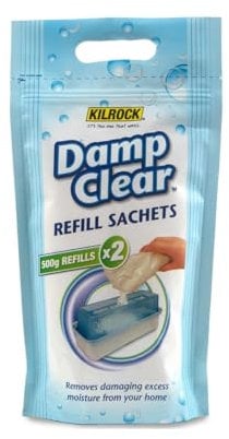 Kilrock Damp Clear Granules Refill Sachets 1kg Ideal For Refilling All Granular Moisture Traps Suitable For All Rooms Starts Working Immediately Remove Damaging Excess Moisture (1, White)