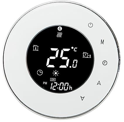 Veemoon Thermostate Thermostat W-LAN Graffiti Elektrische Fußbodenheizung Weiß WLAN-Thermostat