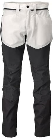 MASCOT Hose mit Knietaschen Weiß/Anthrazitgrau Customized - 22479-230-0689 - Größe 90C56