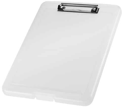 helit H2532010 - Klemmbrett DIN A4 the clip, weiß transluzent, Clipboard, Zeichenbrett